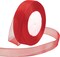 Red Sheer Organza Ribbon for Flower Bouquet Tulle Thin Chiffon Ribbons